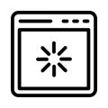 Loading thin line vector icon Royalty Free Stock Photo