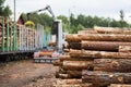 Loading of timber Royalty Free Stock Photo