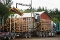 Loading of timber Royalty Free Stock Photo