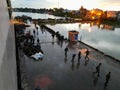 Loading and unloading activities at the Merauke public port, Papua