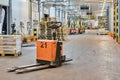 Loading and unloading area of cold food  warehouse Royalty Free Stock Photo