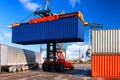 Loading and unloading of containers in the port