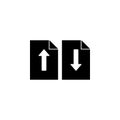 loading and unloading documents icon. Element of web icon for mobile concept and web apps. Isolated loading and unloading document Royalty Free Stock Photo