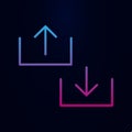 Loading and unloading sign nolan icon. Simple thin line, outline vector of web icons for ui and ux, website or mobile application Royalty Free Stock Photo