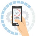 Loading updating concept Royalty Free Stock Photo