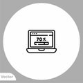Loading vector icon sign symbol Royalty Free Stock Photo