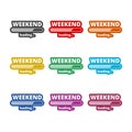 Loading Weekend icon, color icons set