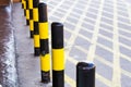 Loading Zone or Temporary car parking area. Royalty Free Stock Photo