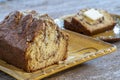 Loaf of Amish Cinnamon bread.