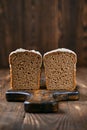 Loaf of artisan rye bread Royalty Free Stock Photo