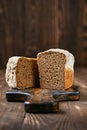 Loaf of artisan rye bread Royalty Free Stock Photo