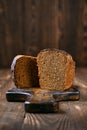 Loaf of artisan rye bread Royalty Free Stock Photo
