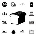 loaf of bread icon. Detailed set of farm icons. Premium quality graphic design icon. One of the collection icons for websites, web