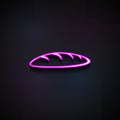 loaf of bread icon. Element of Bakery shop icons for mobile concept and web apps. Neon loaf of bread icon can be used for web and