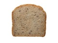 Loaf of bread isolated on the white background. Piece of homemade wheat bread Royalty Free Stock Photo