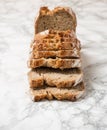 Loaf of bread made slices Royalty Free Stock Photo