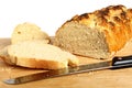 Loaf of bread with slices Royalty Free Stock Photo