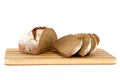 Loaf of bread on a wooden board Royalty Free Stock Photo
