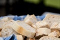 Loaf of breads, bread, healthy, food, blue basket