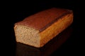 Loaf of dark rye bread isolated Royalty Free Stock Photo