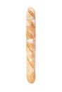 A loaf of french bread baguette white background Royalty Free Stock Photo