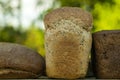 A loaf of fresh rustic bread