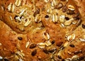 Loaf of multigrain bread texture Royalty Free Stock Photo