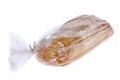 Loaf of potato and rosemary bread in a plastic bag Royalty Free Stock Photo