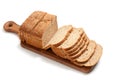 Loaf of whole grain bread on a board Royalty Free Stock Photo