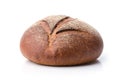 Loaf of wholegrain bread over white Royalty Free Stock Photo