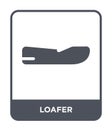 loafer icon in trendy design style. loafer icon isolated on white background. loafer vector icon simple and modern flat symbol for