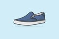 Loafer shoe vector illustration.