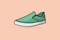 Loafer shoe vector illustration.