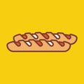 Loafofbread. Vector illustration decorative design Royalty Free Stock Photo