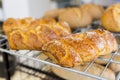 Loafs of sweet Easter breads with leaven Royalty Free Stock Photo