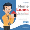 Banner design of home loans