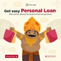 Banner design of get easy personal loan