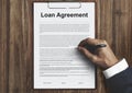 Loan Agreement Budget Capital Credit Borrow Concept Royalty Free Stock Photo