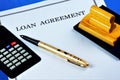 Loan agreement between the lender and the borrower. The Bank or credit institution provides funds to the borrower under the