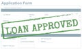 Loan Approved Accepted Bank Borrowing Concept Royalty Free Stock Photo