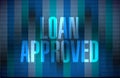 loan approved binary sign concept Royalty Free Stock Photo