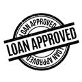 Loan Approved rubber stamp Royalty Free Stock Photo