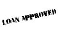 Loan Approved rubber stamp Royalty Free Stock Photo