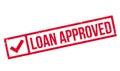 Loan Approved rubber stamp Royalty Free Stock Photo