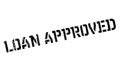 Loan Approved rubber stamp Royalty Free Stock Photo