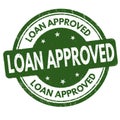 Loan approved sign or stamp