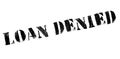 Loan denied rubber stamp Royalty Free Stock Photo