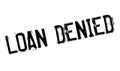 Loan Denied rubber stamp Royalty Free Stock Photo