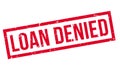 Loan Denied rubber stamp