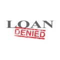 Loan Denied Word Stamp